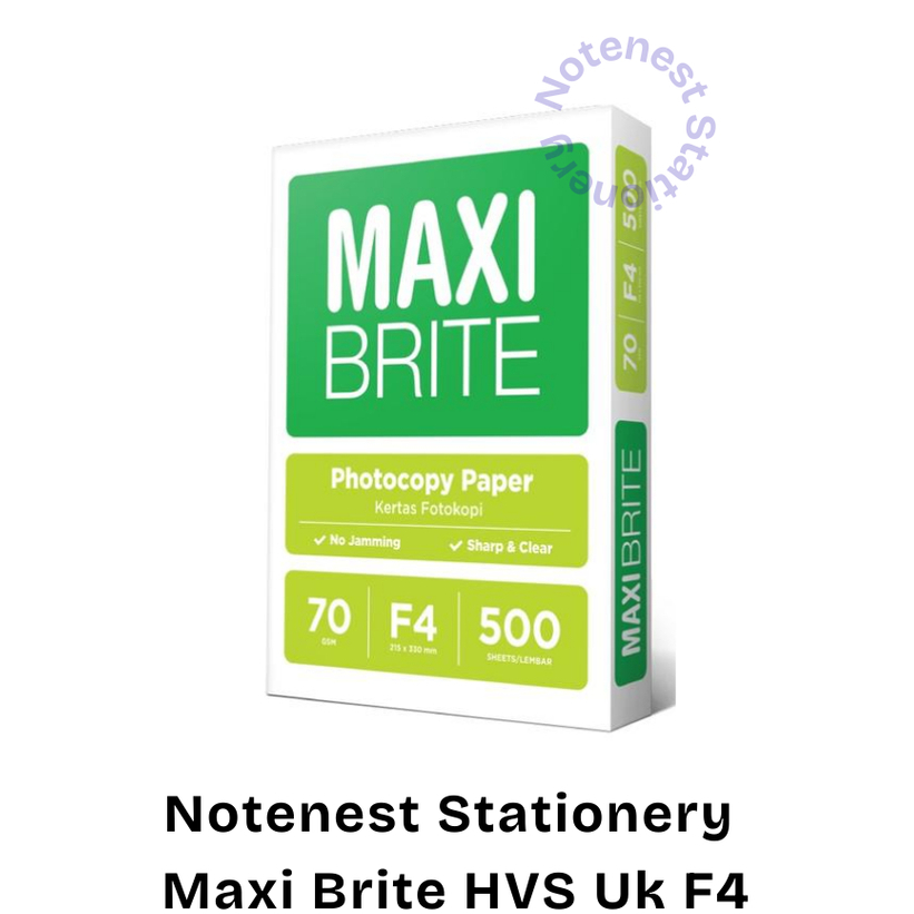 

KERTAS HVS F4 MAXI BRITE 70gsm (1 RIM ISI 500 LEMBAR)