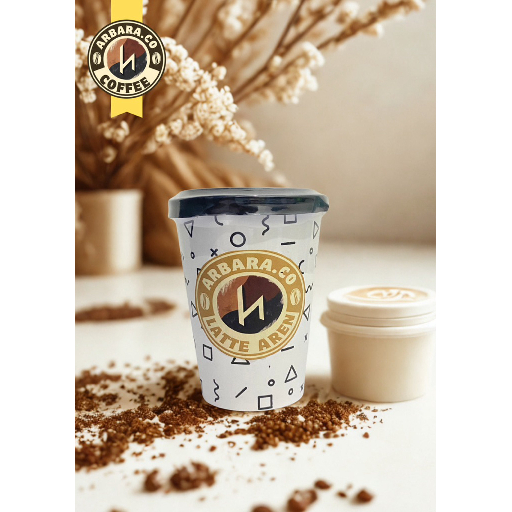 

[100% Asli] Kopi bubuk Latte Gula Aren 8oz ARBARA.CO - Minuman Paper Cup Kekinian, Enak & Praktis