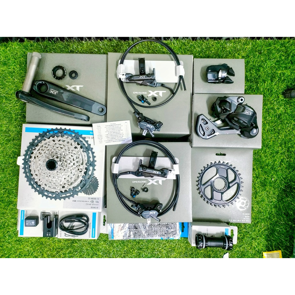 Grupset / Groupset SHIMANO DEORE XT Di2 M8220 M8250 Enduro Wireless 1x12 Speed 32T / 34T x 170mm 10-