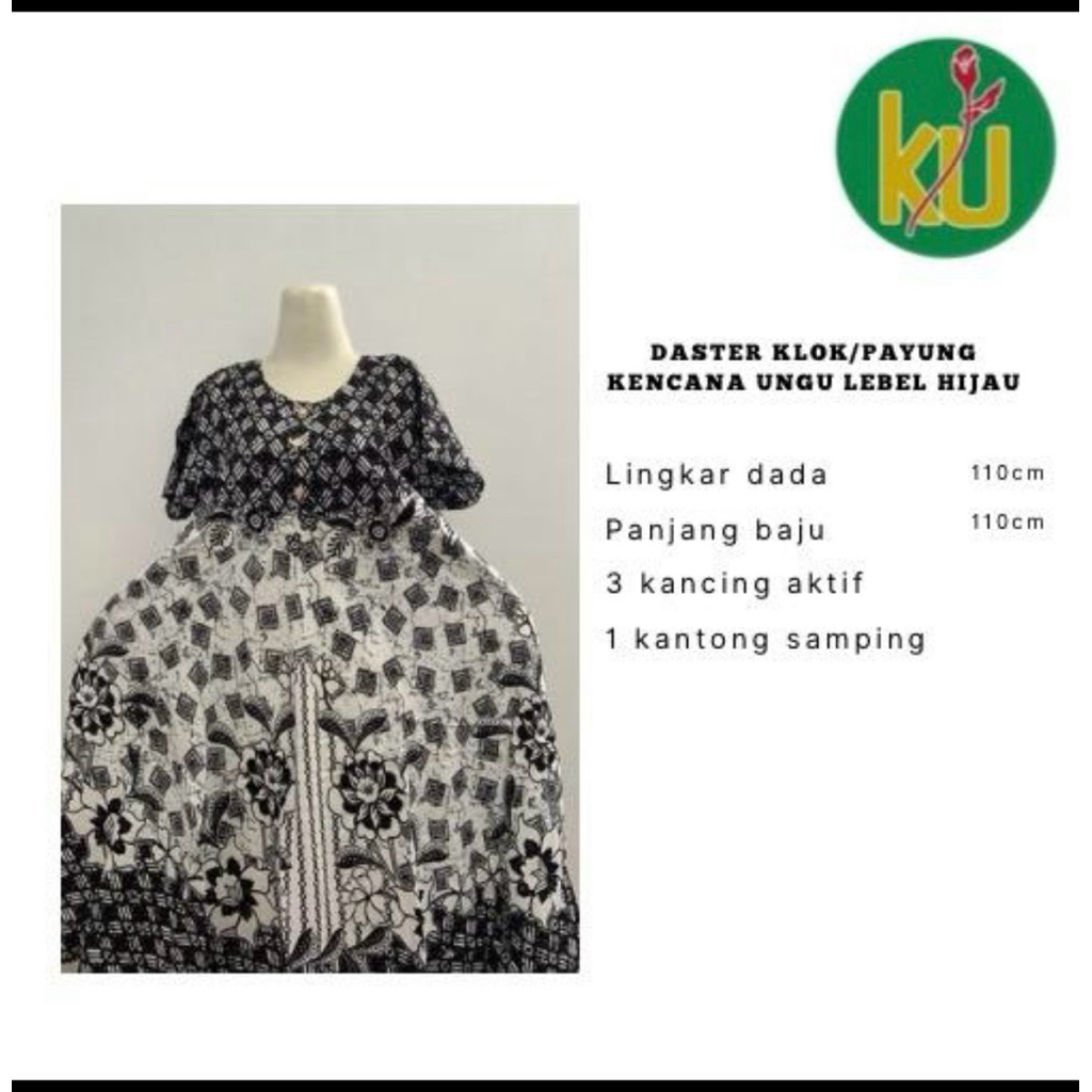 DASTER KENCANA UNGU PAYUNG/DASTER KENCANA UNGU LEBEL HIJAU/DASTER KENCANA UNGU ORI