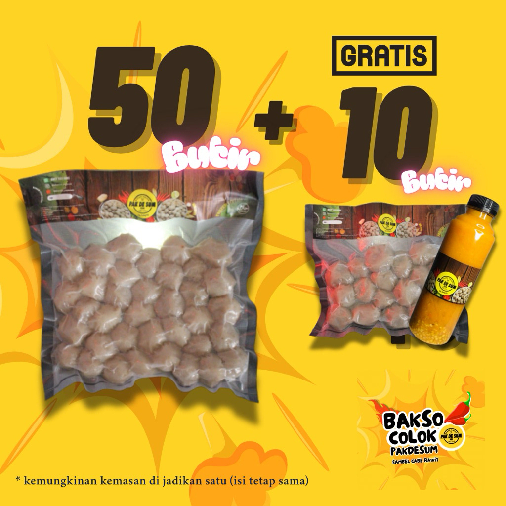 

(M) - BELI isi (50 butir) GRATIS (10 butir) + GRATIS SAMBEL BOTOL 100 ml
