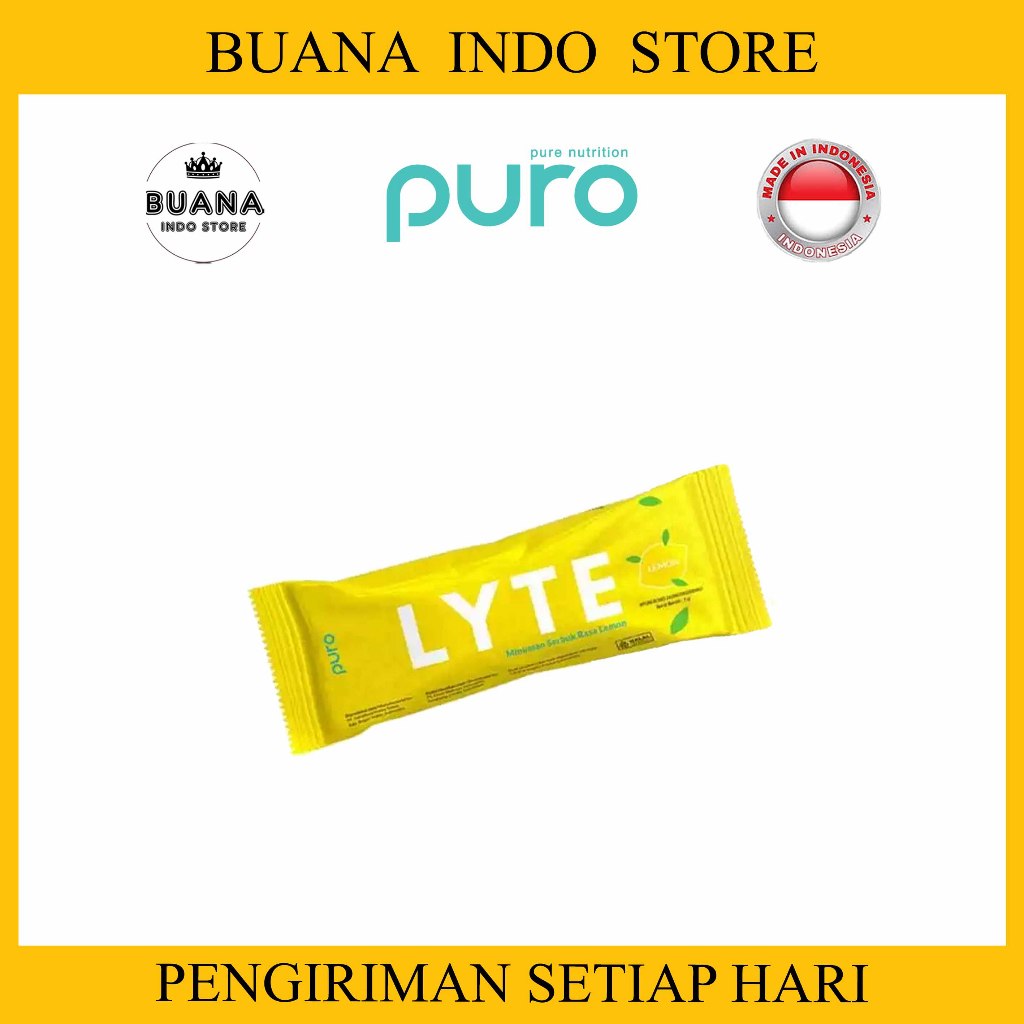 

PURO LYTE Hydration Electrolyte Sachet - Suplemen Preworkout PWO
