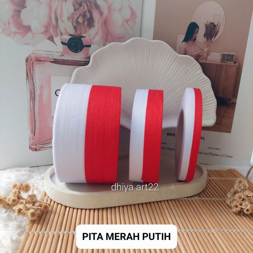 

1 rol pita merah putih 1.2 cm / 2.5 cm / 5 cm