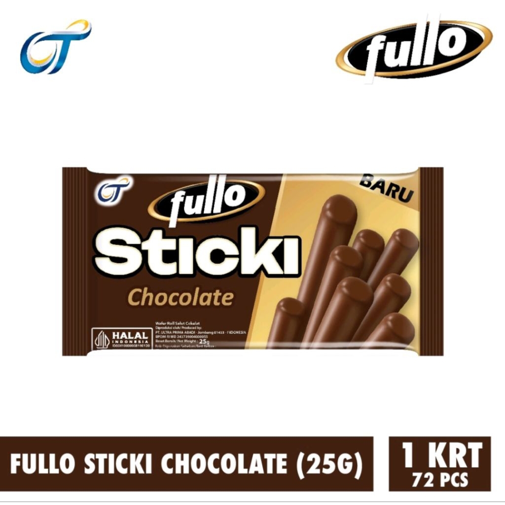 

Cemilan Renyah Fullo Sticki Wafer Stick – Cokelat & Vanilla | 1Box | Exp Jauh | Eceran 2.500 / 3.000 | Snack Favorit Anak & Keluarga