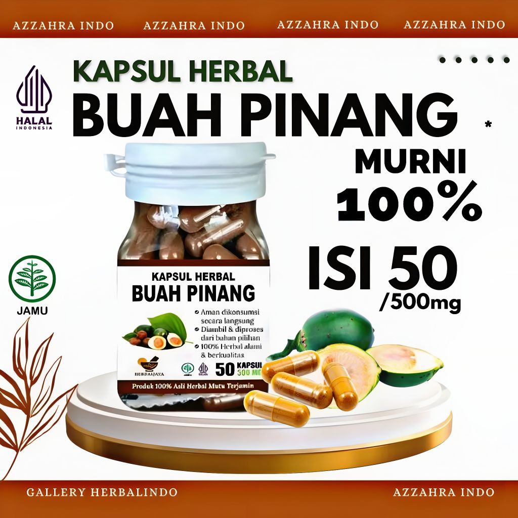 Kapsul Pinang Muda Herbal 100% Asli Halal MUI