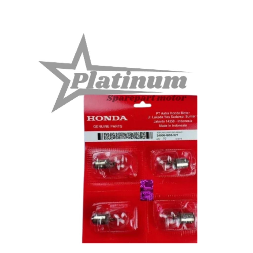 LAMPU BOHLAM STOP BELAKANG 34906 GB6 921 HONDA BOLA LAMPU HONDA BELAKANG LAMPU MOTOR