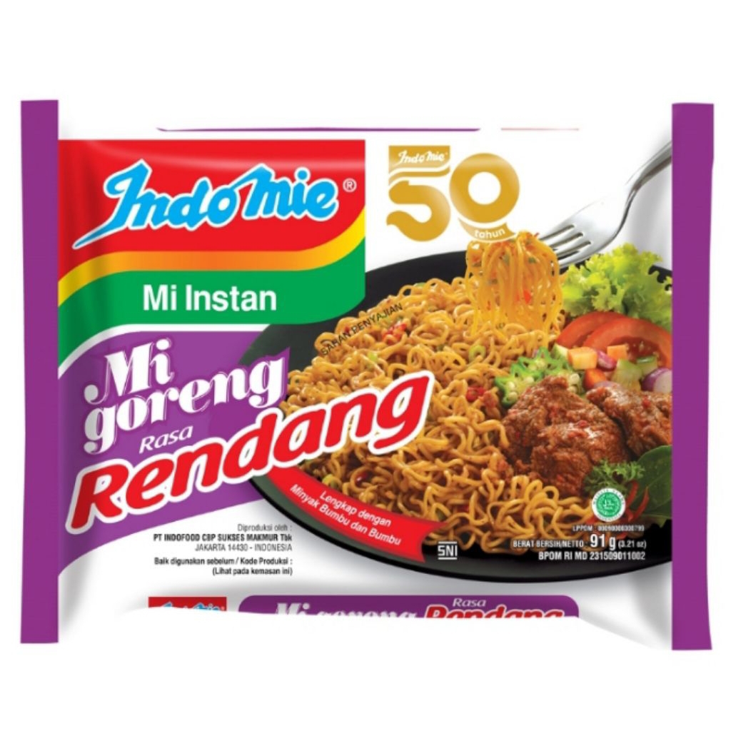 

Indomie Mi Instan Goreng Rendang 91 g