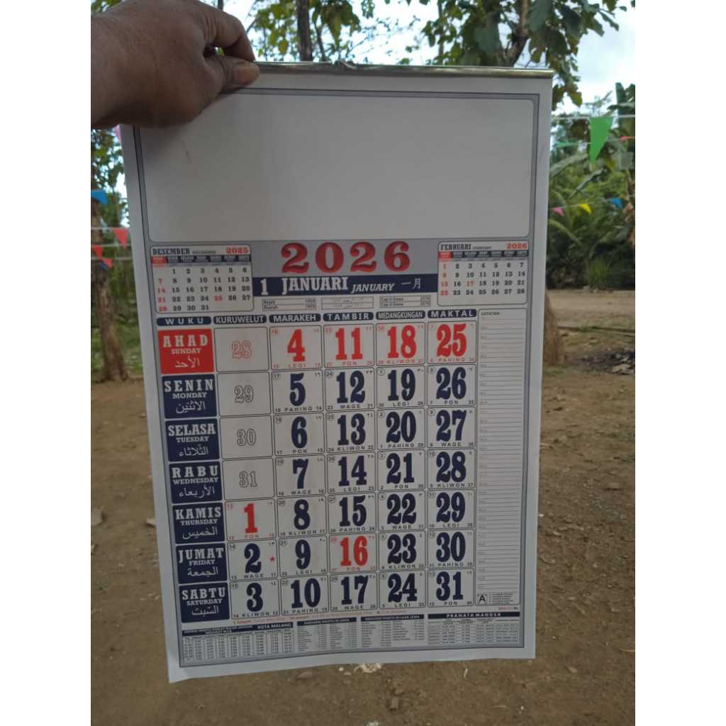 

Kalender Gantung Kalender Meja Kalender Duduk 2026 / Kalender 2026