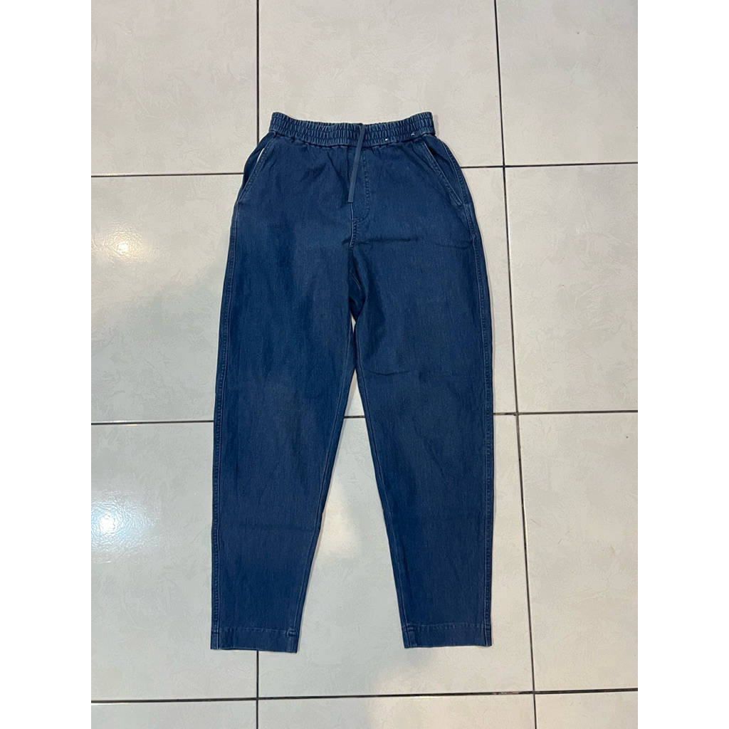 Jeans Denim Jersey Tapered Pants Uniqlo Woman