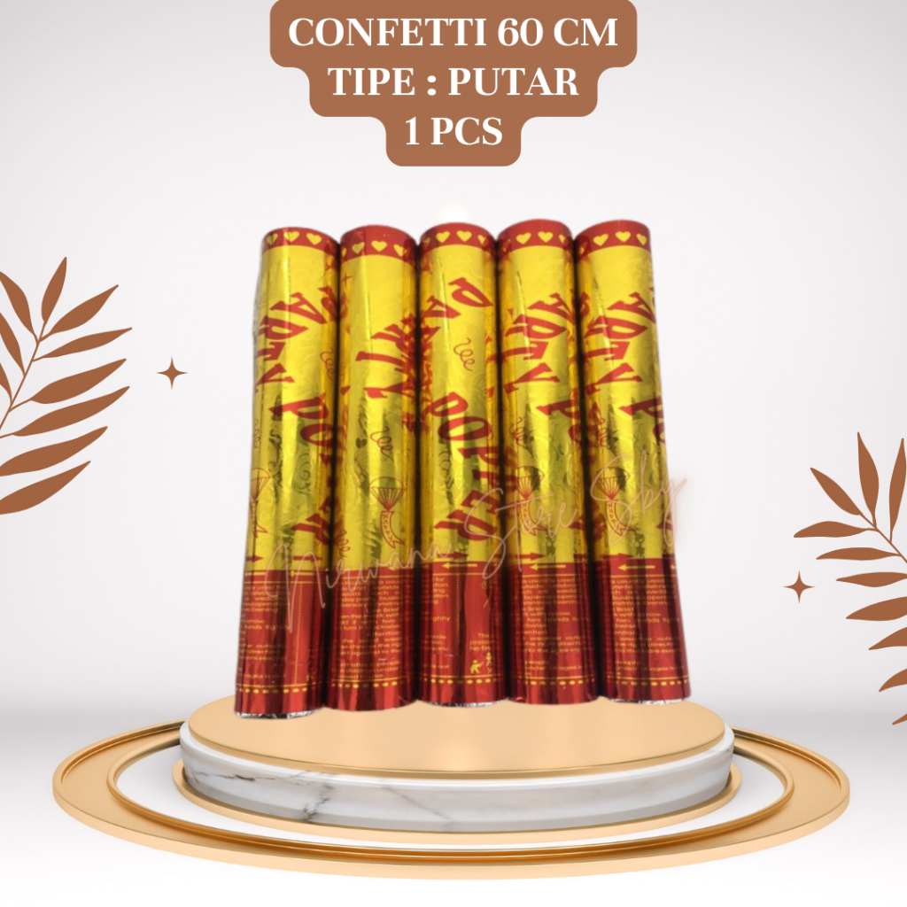 Party Popper / Confetti Putar 60cm