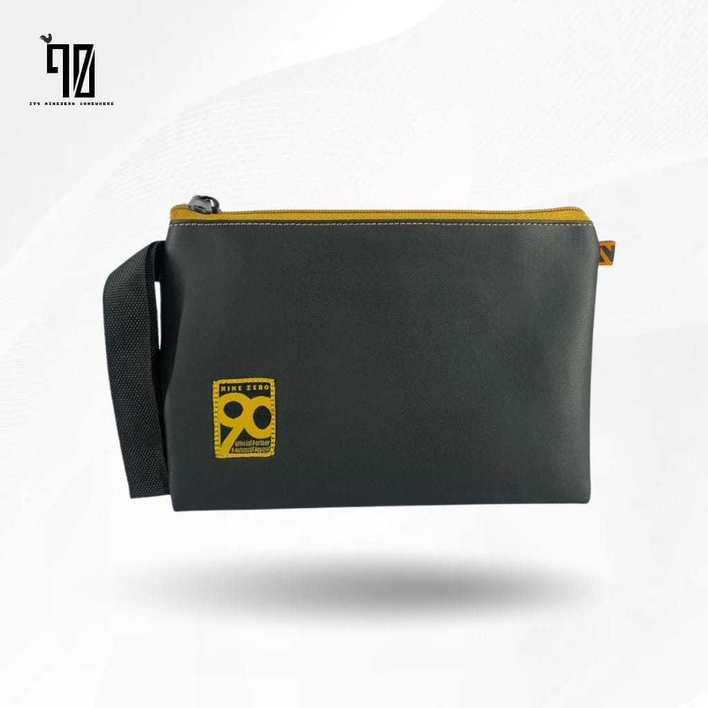 Dompet Pouch Hitam Official Nine Zero | Stylish & Ringkas