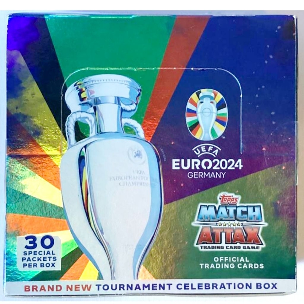 Topps 2024 Match Attax UEFA EURO 24 Germany Official Trading Cards Tournament Celebration Box (30 Sp