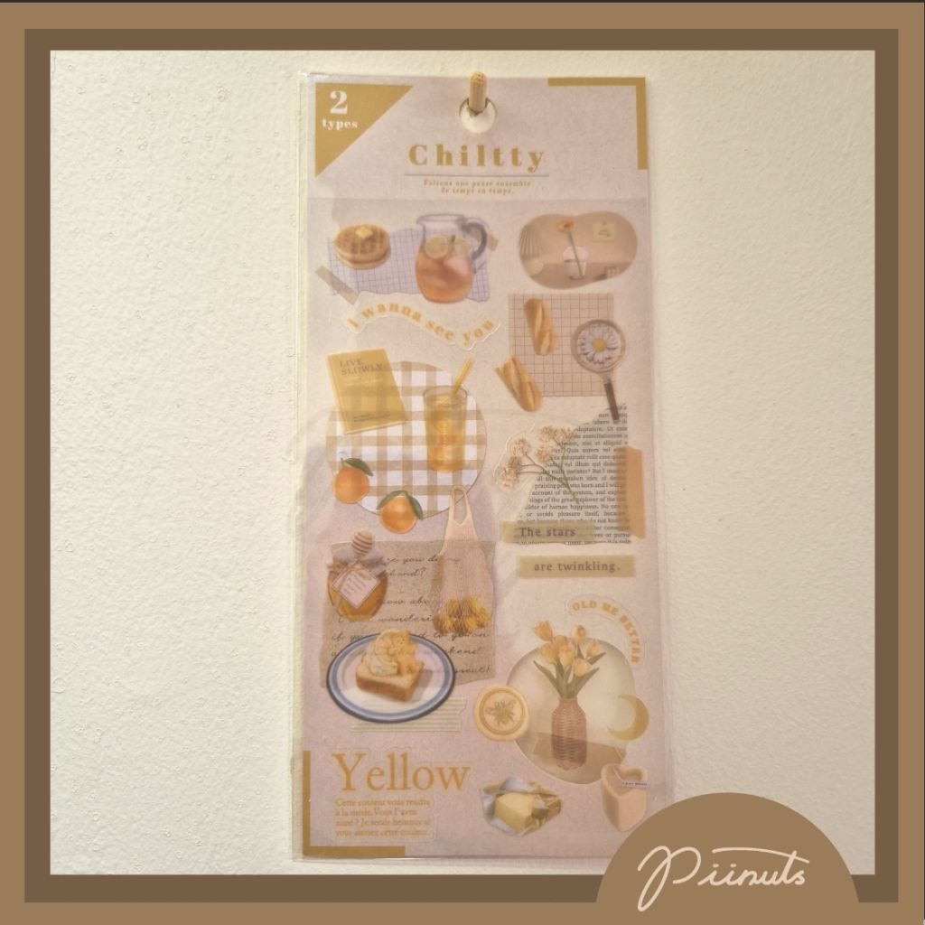 

journaling/scrapbook sticker varian yellow