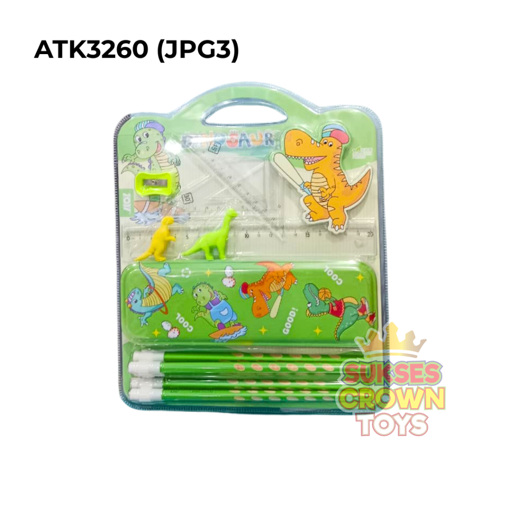 

STUDY SET DINOSAURUS FANCY ZY - 3260 / STUDY SET LUCU / ATK SET MURAH LENGKAP
