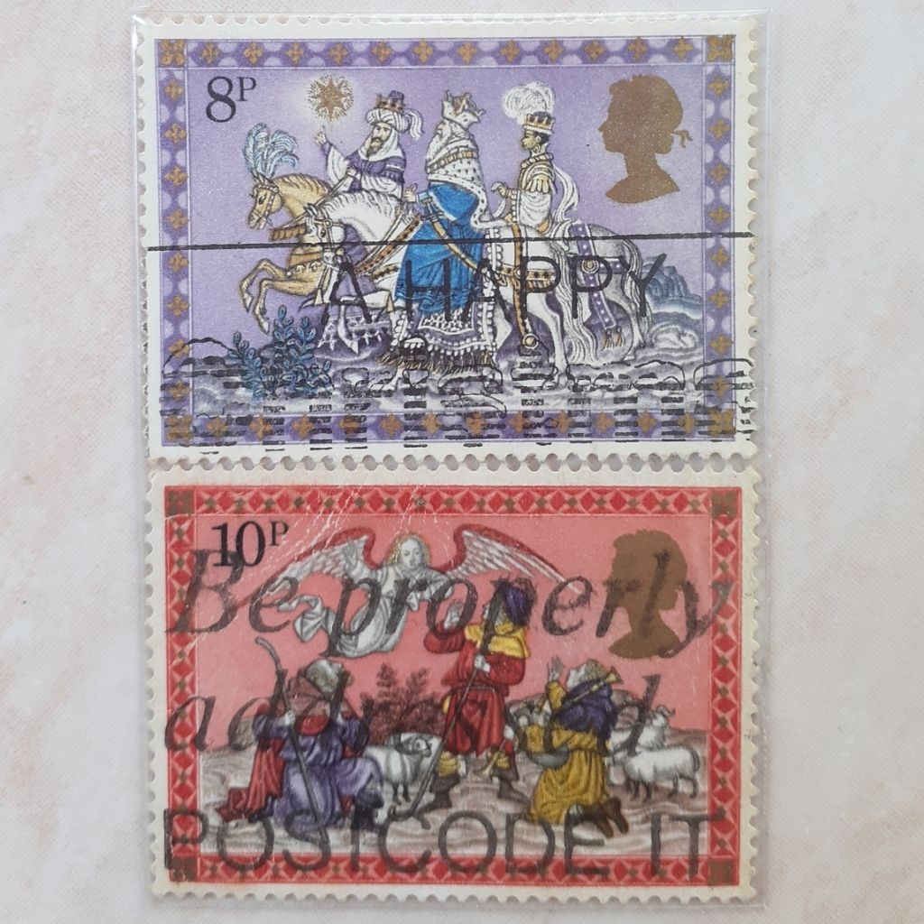 

(I2) Perangko Inggris Britania Raya Christmas 1979 (Nativity Scenes) Tahun 1979 set 2pcs