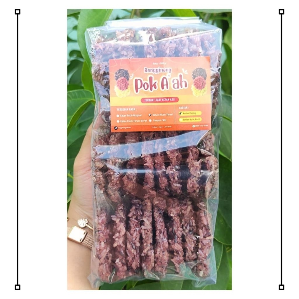 

Rengginang Mentah (JUMBO KETAN HITAM TERASI isi 26-30 keping) Pok A'ah DEPOK Ketan Hitam Asli Tanpa Dijemur Lagi Murah Makanan Cemilan Food Siap Goreng Enak Krispi COD Tanpa Pewarna