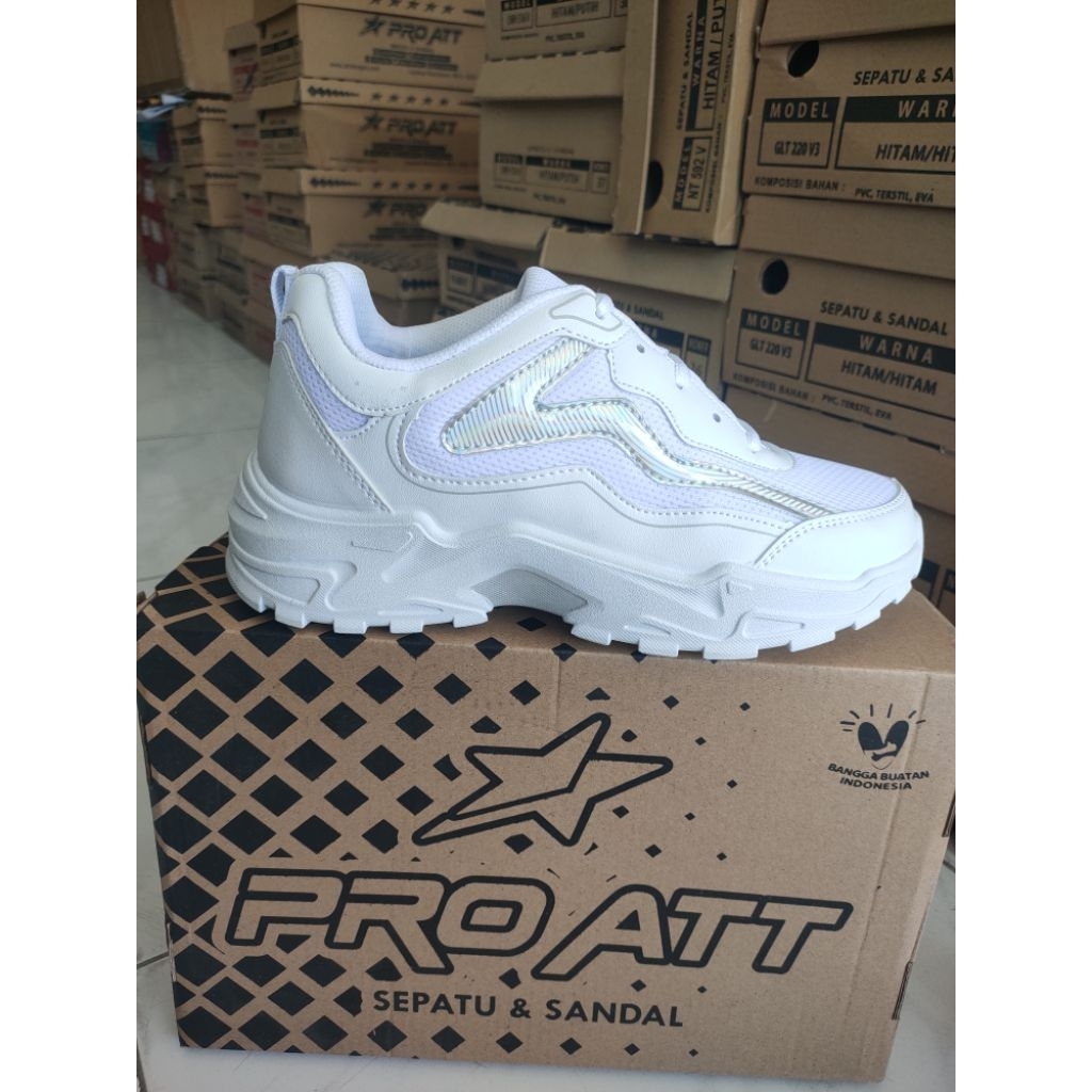 SEPATU PRO ATT LDN 510 KH SEPATU WANITA SNEAKERS PUTIH ABU