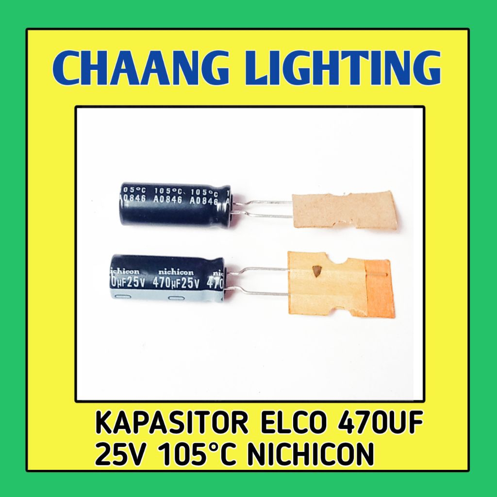 470UF 25V KAPASITOR ELKO 470UF 25V CAPASITOR ELCO 470UF 25V ELCO 470UF 25V 105°C