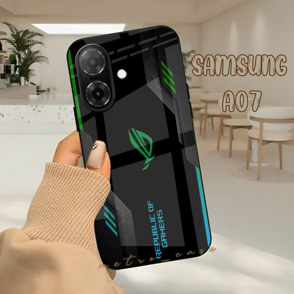 Softcase Glass Kaca Kilau SAMSUNG A07 - SAMSUNG A07 2025 - SAMSUNG NEW - Case SAMSUNG A07 - G63