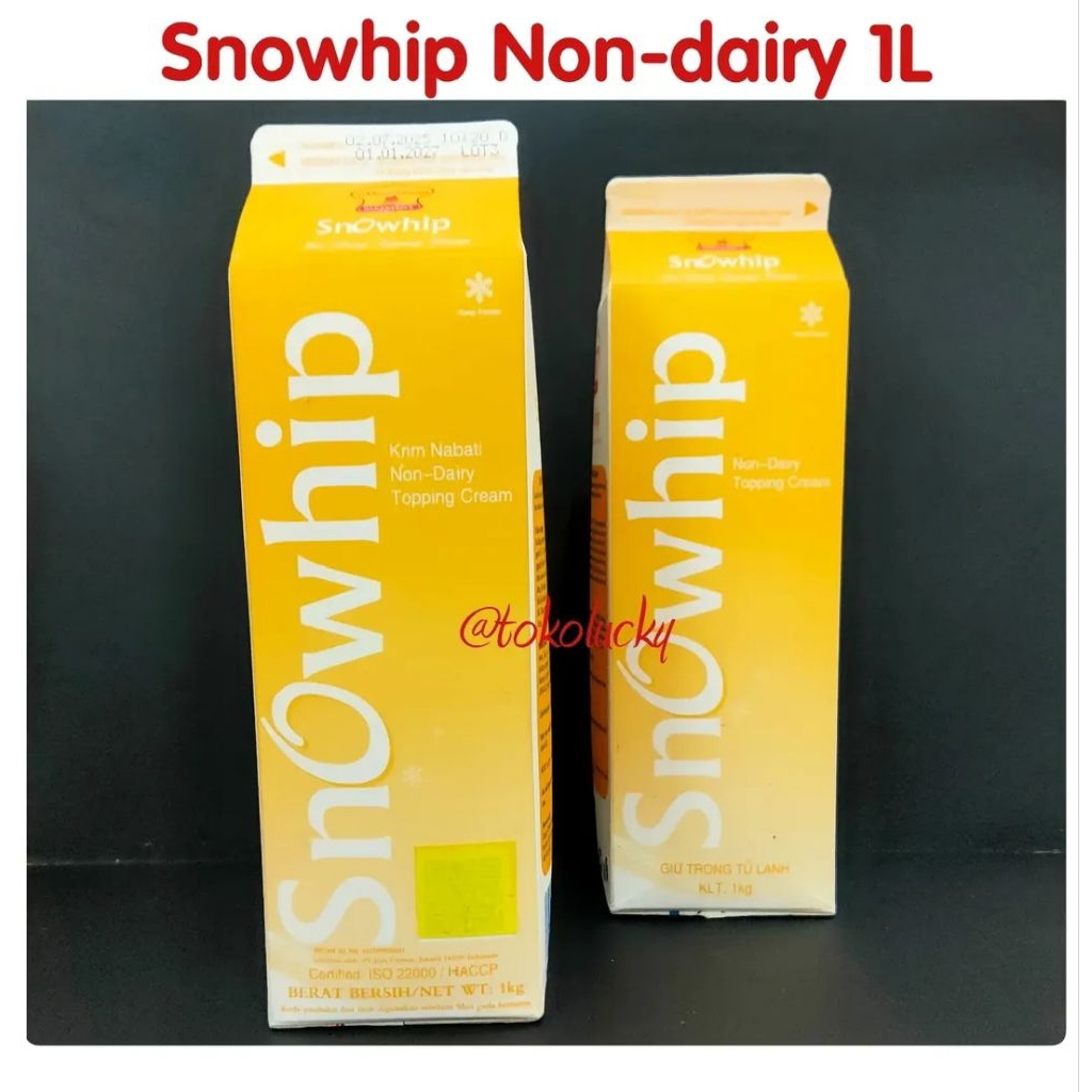 

whipcream non dairy Snowhip 1 liter/whipcream non dairy 1 liter/snow