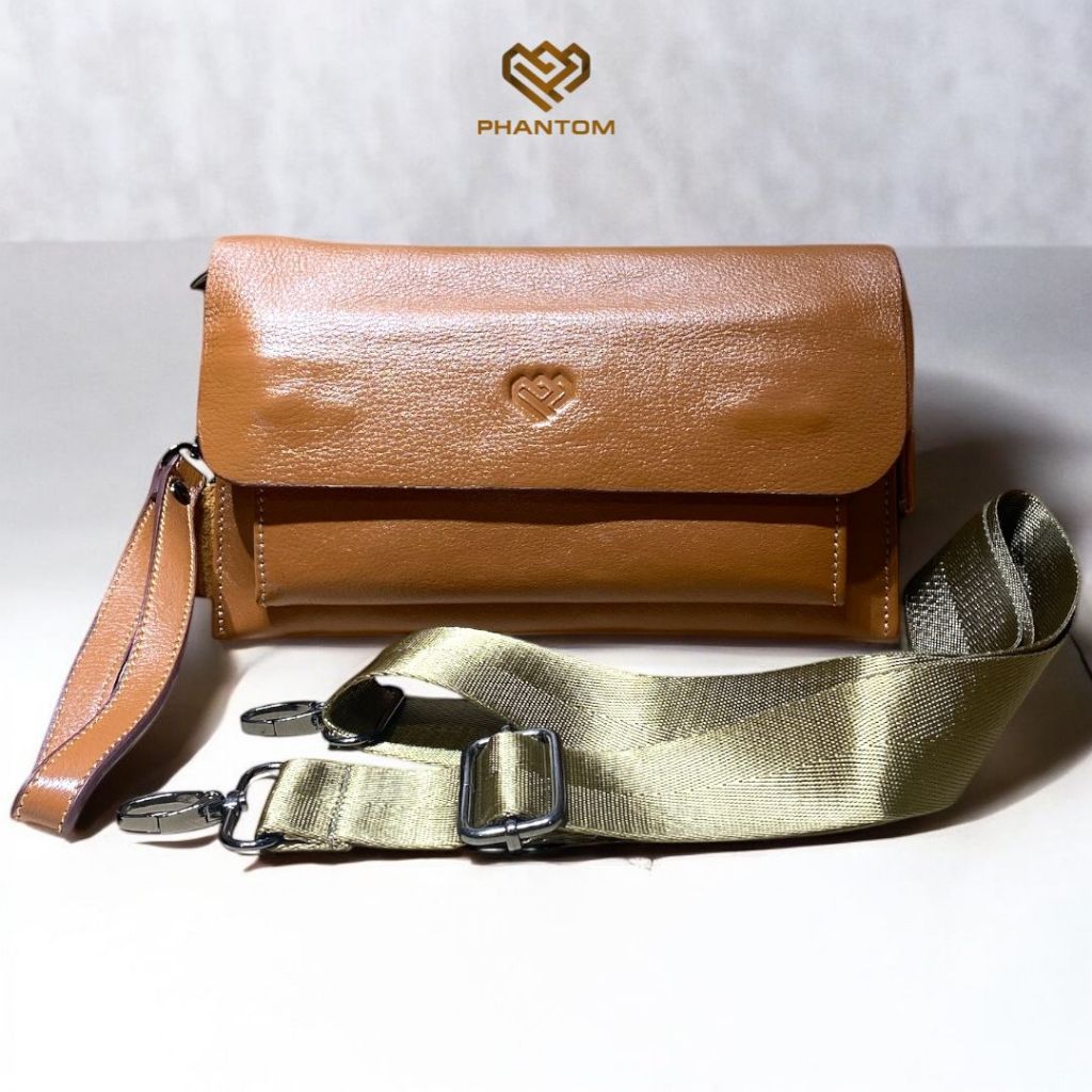 TAS TANGAN PRIA - HAND BAG PRIA - TAS TANGAN PRIA KULIT ASLI - HAND BAG KULIT ASLI - BY PHANTOM