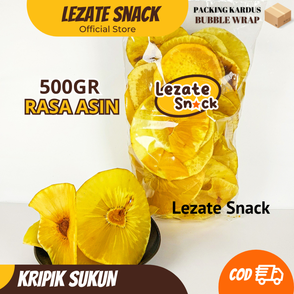 Kripik Sukun Bulat Super 500GR Kiloan Empuk Renyah Enak / Keripik Sukun Bulat Mentega Goreng Tidak K