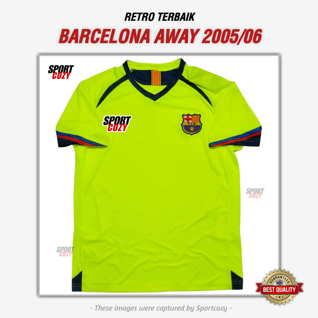 BEST JERSEY RETRO BARCA BARCELONA AWAY 2005/2006 JERSEY RETRO TERBAIK