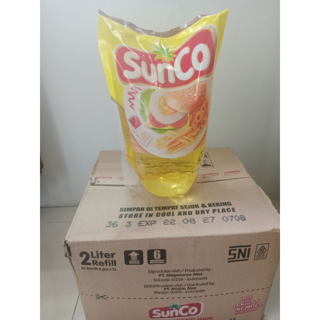 

Minyak Goreng Sunco 2 Liter Pouch 1 dus ( isi 6 pouc)