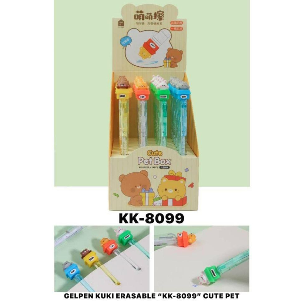 

[ PCS ] Gel Kuki Erasable Cute Pet / Gel Erasable Fancy (KK-8099)