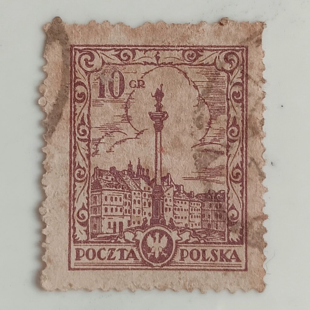 

(AA) Perangko Polandia 1925 Historic Buildings 1925 - Sigismund Monument, Warsaw - Type II 10 gros Used