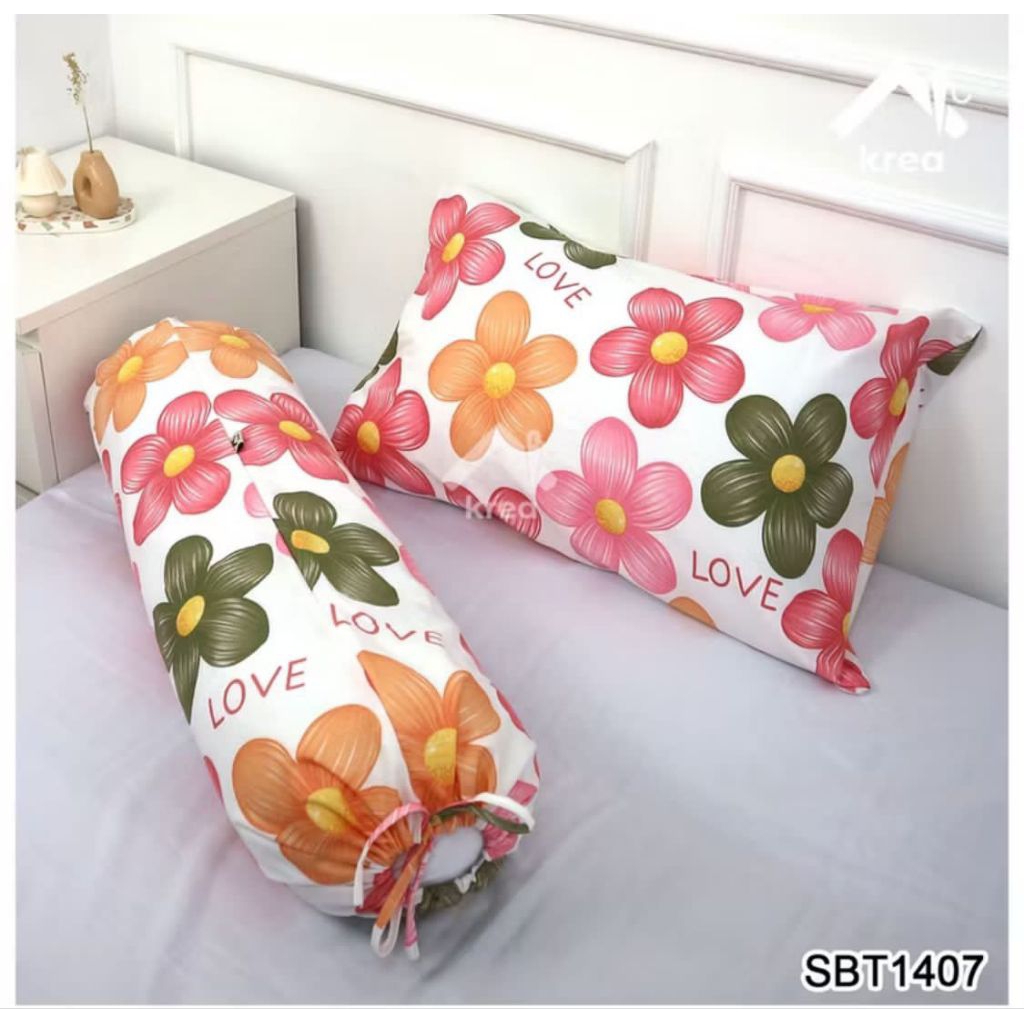 Sarung bantal dan sarung guling / sarung bantal resleting dan sarung guling tali