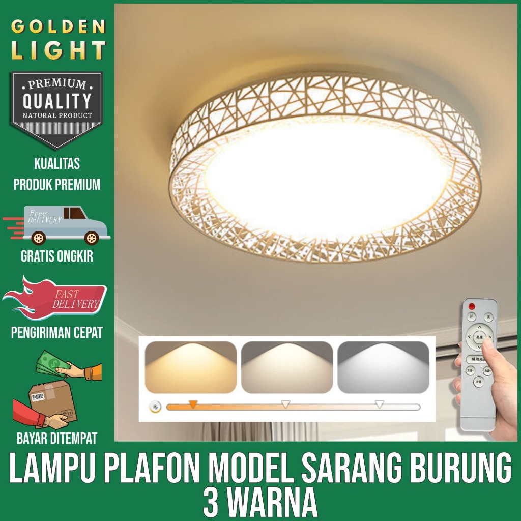 Lampu Plafon LED Bentuk Burung Modern untuk Ruang Tamu/Kamar Tidur rumah modern sederhana