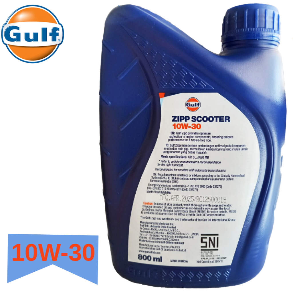 OLI GULF ZIPP SCOOTER GULF MATIC 10W-30 / 10W-40 GULF MATIC