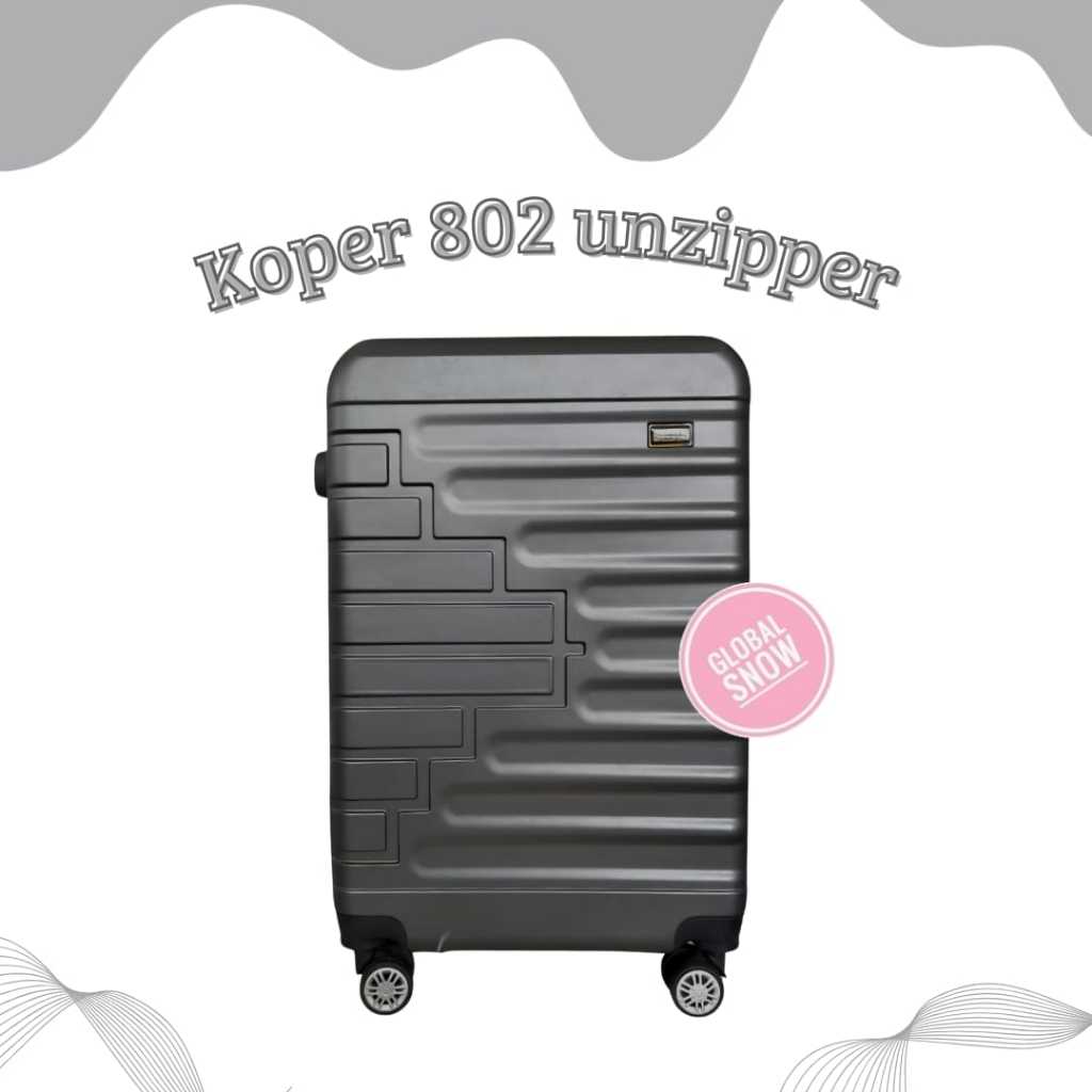 KOPER PREMIUM UNZIPPER 802 / NON ZIPPER / TANPA RESLETING 24 INCH / KOPER KECE UNZIPPER / KOPER KERE