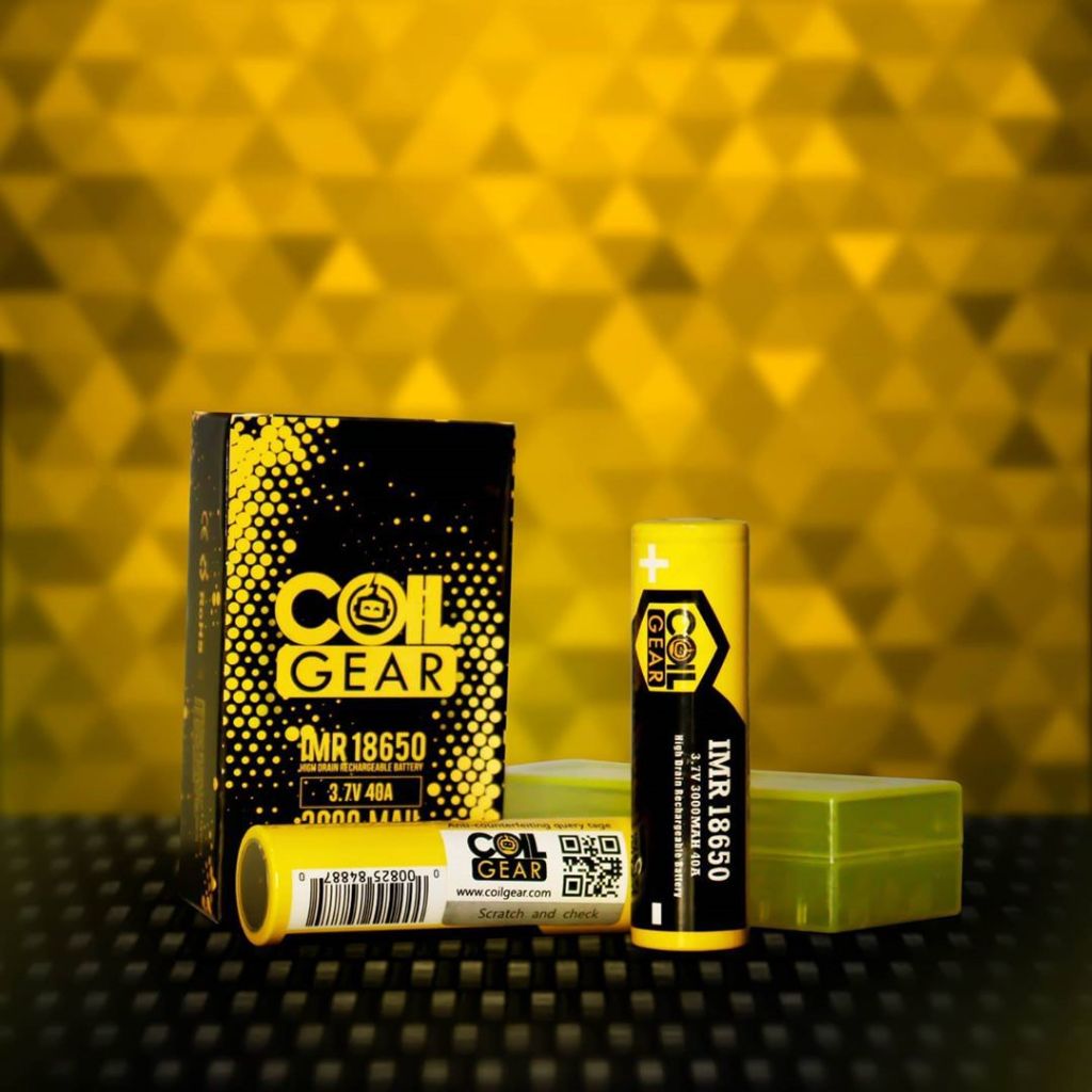 Baterai Coil Gear Yellow 18650 3000mAh 40A