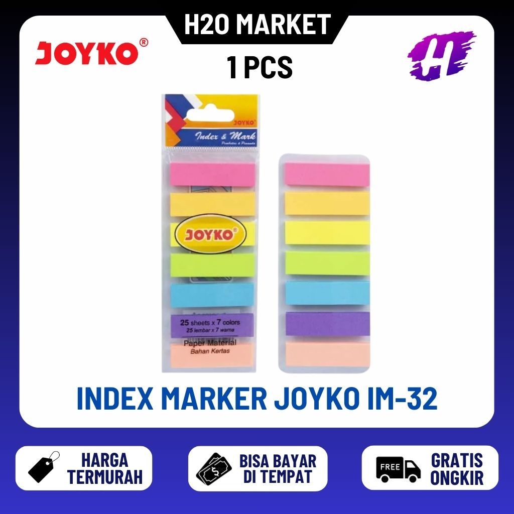 

❤️H2O❤️ Index & Memo / Index & Mark Pembatas Penanda Joyko Kertas IM-32 IM 32