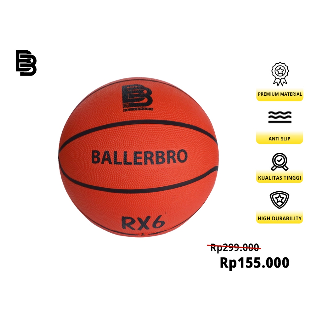 ORIGINAL BOLA BASKET BALLERBRO RX6 (RUBBER)