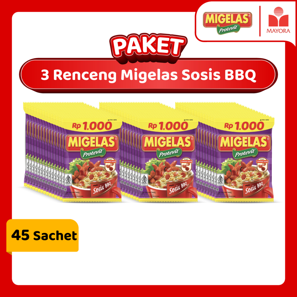 

Paket 3 Renceng Migelas Sosis BBQ