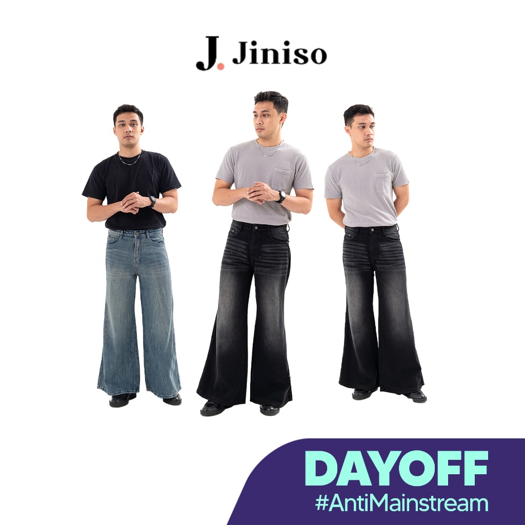 JINISO Bootcut  Denim Jeans Pria