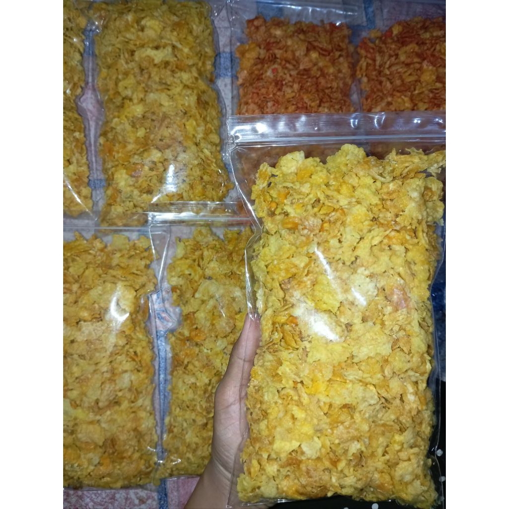 

KERIPISAN Emping Jagung Geprek (100gr, 250gr, 500gr) Gurih Asin Oleh-oleh Jepara