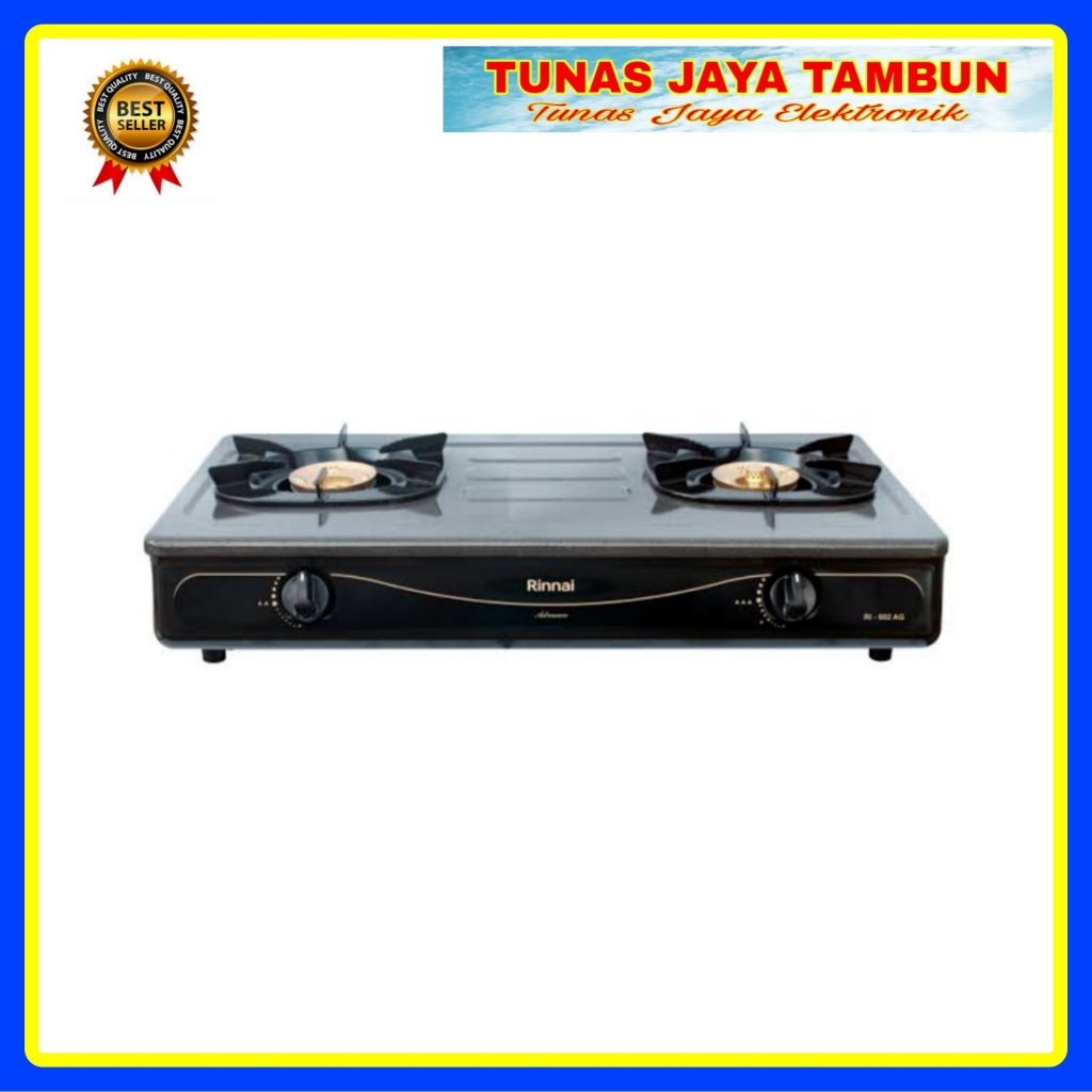 KOMPOR GAS RINNAI 602 AG / KOMPOR GAS RINNAI 2 TUNGKU / RINNAI RI-602AG