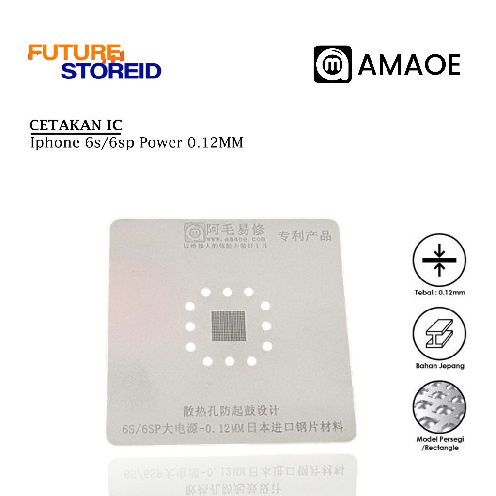 Cetakan IC BGA Amaoe Iphone 6s/6sp Power 0.12MM Original