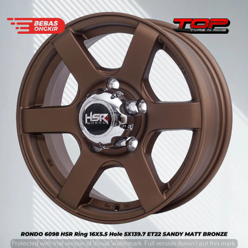 Velg Te37 Palang Bronze R16 Untuk Mobil Taft Escudo Jimny Pcd 5X139,7 Lebar 5,5 Inch HSR RONDO