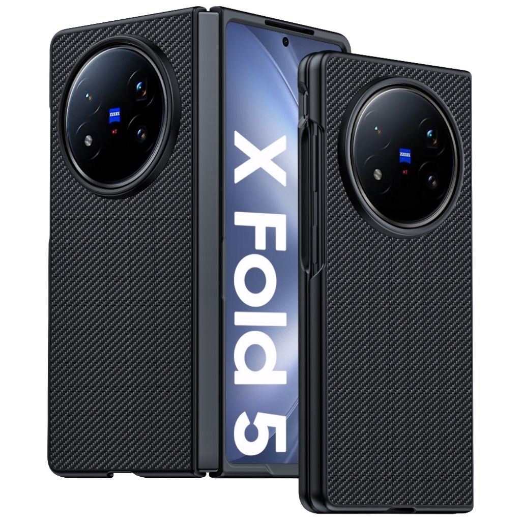 Vivo X Fold / Fold+ / Fold 2 / Fold 3 Pro / Fold 5 / X Flip Premium Carbon Fiber Leather Hard Cover