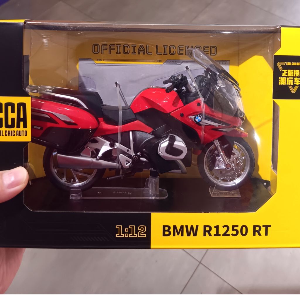 DIECAST CCA BMW R1250 RT RED / WHITE 1:12