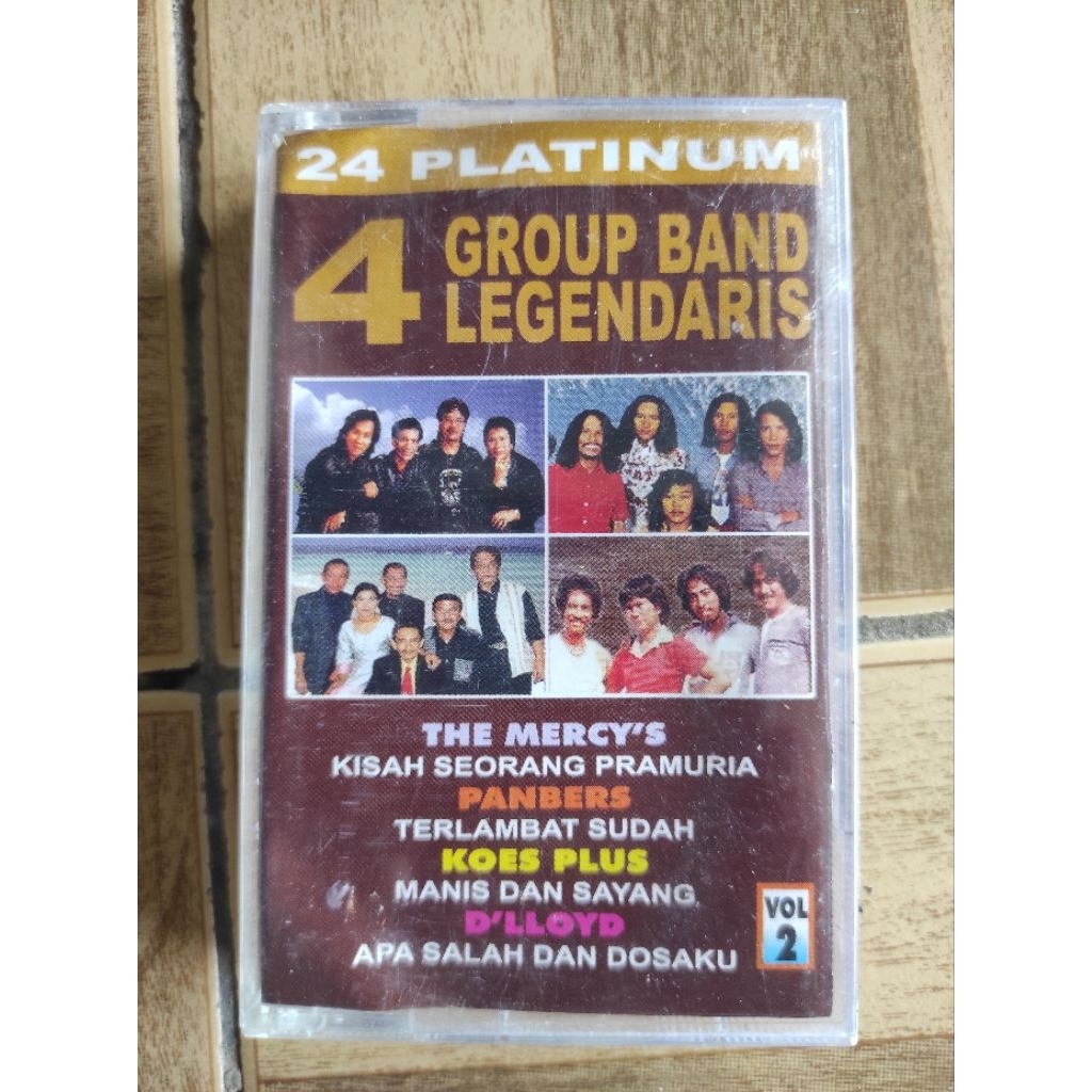 kaset pita 24 platinum 4 group band legendaris