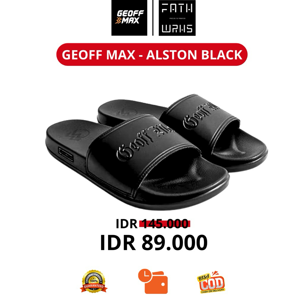 Sandal Geoff Max Original - Alston Black | Slippers | Sandal Unisex