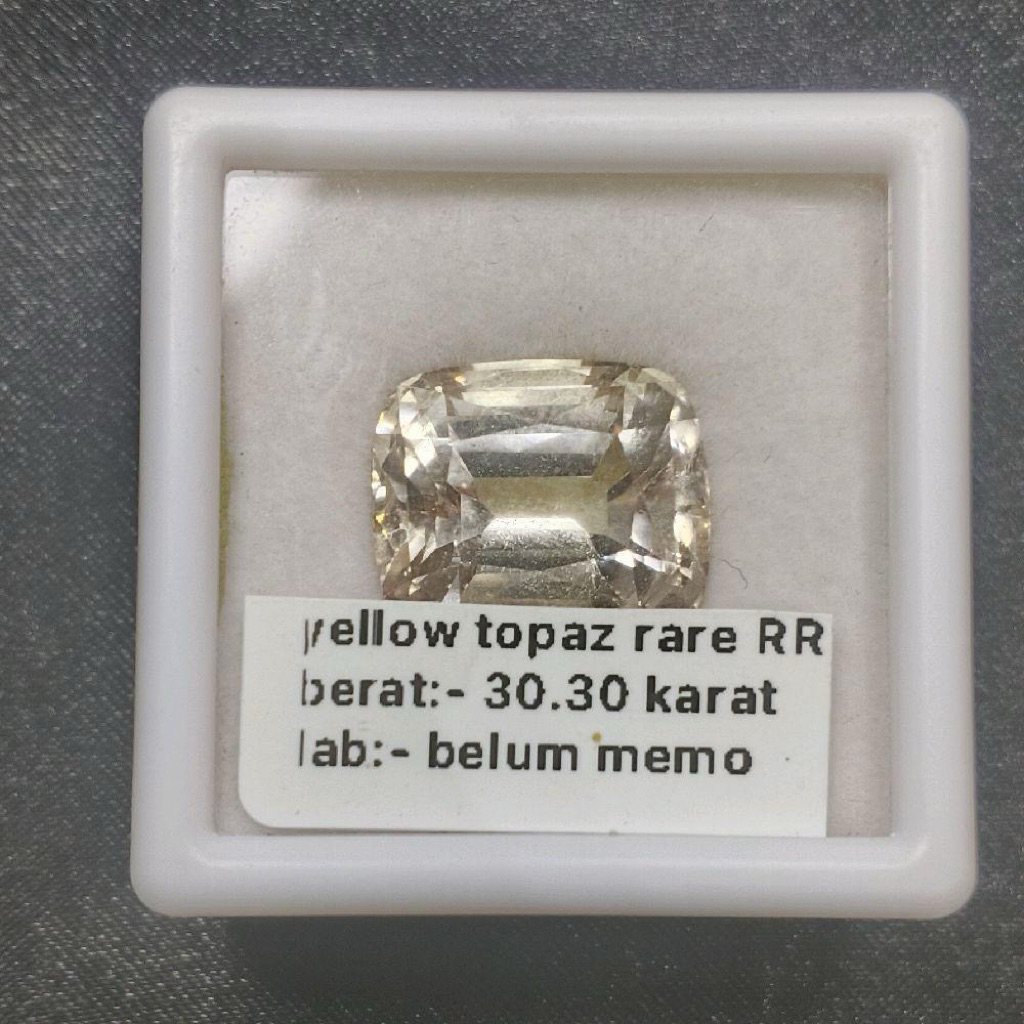 Batu zalam Natural Yellow Topaz 