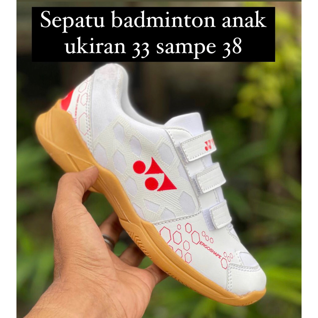 sepatu anak badminton sol karet decit