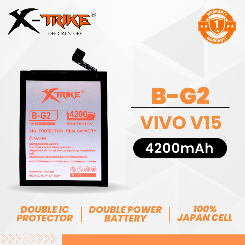 XTRIKE Baterai Vivo V15 B-G2 Double Power